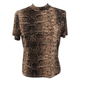 Zara snake print top size small